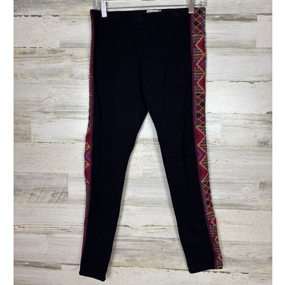 Johnny Was Women’s S Black Marjan Embroidered Stretch Ankle Legging Pants Boho - Picture 2 of 6